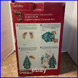 VTG LIGHTED MARCIA CERAMICS CHRISTMAS TREE 18 In Excellent Condition