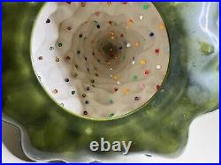 VTG Light Up Ceramic Christmas Tree LG 21.5 inches Green Star Base Holland Mold VTG Light Up Ceramic Christmas Tree LG 21.5 inches Green Star Base Holland Mold