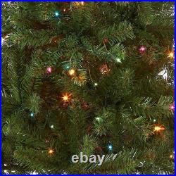 Vibrant 4.5ft Slim Fir Christmas Tree 150 Multicolor Lights