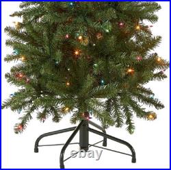Vibrant 4.5ft Slim Fir Christmas Tree 150 Multicolor Lights