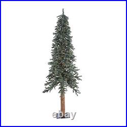 Vickerman 7 Foot Natural Bark Alpine Artificial Christmas Tree with LED Lights