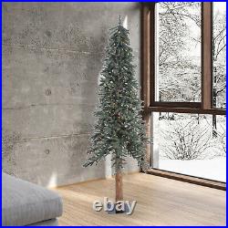 Vickerman 7 Foot Natural Bark Alpine Artificial Christmas Tree with LED Lights