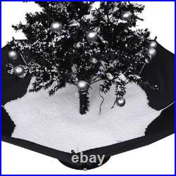 VidaXL Snowing Christmas Tree Black PVC, polyester, plastic