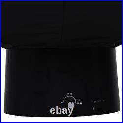 VidaXL Snowing Christmas Tree Black PVC, polyester, plastic