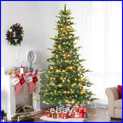 Vingli 7.5Ft Aspen Artificial Christmas Tree Multicolor Led Lights Pre-Lit
