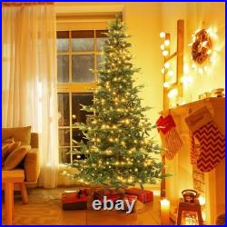 Vingli 7.5Ft Aspen Artificial Christmas Tree Multicolor Led Lights Pre-Lit Vingli 7.5Ft Aspen Artificial Christmas Tree Multicolor Led Lights Pre-Lit