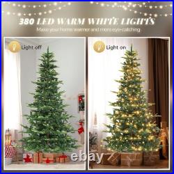 Vingli 7.5Ft Aspen Artificial Christmas Tree Multicolor Led Lights Pre-Lit