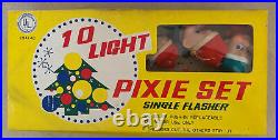 Vintage 10 Lite Pixie Set Christmas Indoor Tree Lights Japan RARE PIXIE ELF HEAD