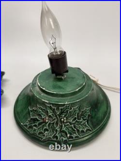Vintage 16 Tall 2 Pc. Ceramic Lighted Christmas Tree Works