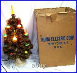 Vintage 18 Light Noma Christmas Bubble Tree #504 28 with stand & box