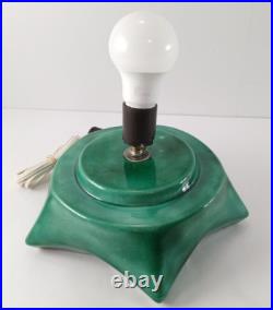 Vintage 1976 Lighted Ceramic Christmas Tree 18 With Base & Bulb BEAUTIFUL Clean