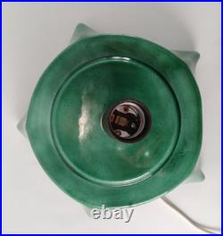 Vintage 1976 Lighted Ceramic Christmas Tree 18 With Base & Bulb BEAUTIFUL Clean