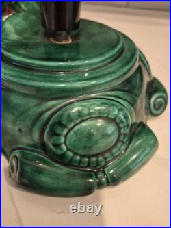 Vintage 1977 Atlantic Mold Ceramic 17 in. Lighted, Christmas Tree 12 Wide