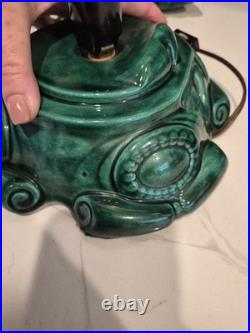 Vintage 1977 Atlantic Mold Ceramic 17 in. Lighted, Christmas Tree 12 Wide