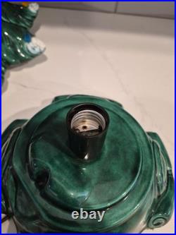 Vintage 1977 Atlantic Mold Ceramic 17 in. Lighted, Christmas Tree 12 Wide