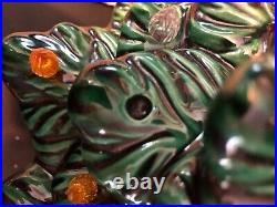 Vintage 20 Holland Mold Lighted Ceramic Christmas Tree
