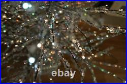 Vintage 36 Bethlehem Rotating Crystal Christmas Tree Fiber Optic Color Wheel F