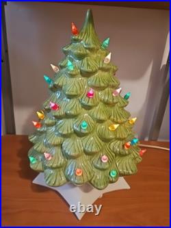 Vintage/Antique Porcelain Lighted Christmas Tree