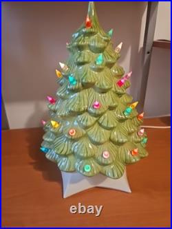 Vintage/Antique Porcelain Lighted Christmas Tree