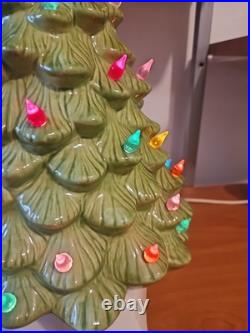 Vintage/Antique Porcelain Lighted Christmas Tree