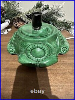 Vintage Atlantic Mold Co. 16 Ceramic Christmas Tree withBase Lights Star Perfect
