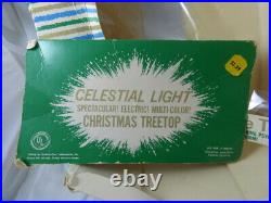 Vintage Bradford Celestial Light Star Christmas Tree Top withBox
