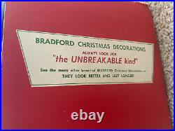 Vintage Bradford Celestial Star Rotating Light Tree Topper Christmas With Box