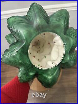 Vintage Ceramic Light Up Christmas Tree With Base 16