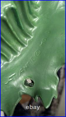 Vintage Ceramic Lighted Christmas Tree Holly Berries Gold Ornaments 19