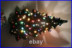 Vintage Ceramic Lighted Christmas Tree LARGE 23 Oh Christmas Tree Music Box
