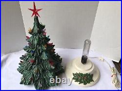 Vintage Ceramic Lighted Christmas Tree with Base 20