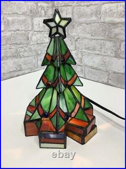 Vintage Christmas Tree Slag Glass Lighted Light Leaded Rare Stained Glass 10 Vintage Christmas Tree Slag Glass Lighted Light Leaded Rare Stained Glass 10