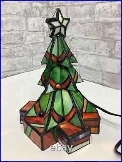 Vintage Christmas Tree Slag Glass Lighted Light Leaded Rare Stained Glass 10 Vintage Christmas Tree Slag Glass Lighted Light Leaded Rare Stained Glass 10