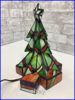 Vintage Christmas Tree Slag Glass Lighted Light Leaded Rare Stained Glass 10 Vintage Christmas Tree Slag Glass Lighted Light Leaded Rare Stained Glass 10