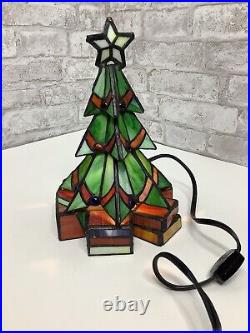 Vintage Christmas Tree Slag Glass Lighted Light Leaded Rare Stained Glass 10 Vintage Christmas Tree Slag Glass Lighted Light Leaded Rare Stained Glass 10