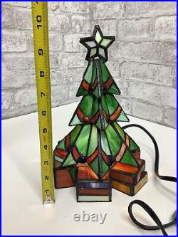 Vintage Christmas Tree Slag Glass Lighted Light Leaded Rare Stained Glass 10 Vintage Christmas Tree Slag Glass Lighted Light Leaded Rare Stained Glass 10