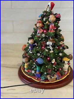 Vintage Danbury Mint The Peanuts Christmas Tree Lights Up