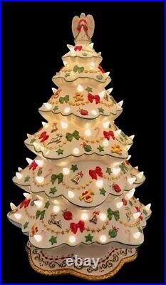 Vintage Danbury Mint White Porcelain Christmas Magic Lighted Christmas Tree Vintage Danbury Mint White Porcelain Christmas Magic Lighted Christmas Tree