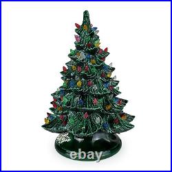 Vintage Holland Mold Atlantic Ceramic Christmas Tree 16 Light Lamp 1978 MCM