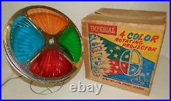 Vintage Imperial Rotating Color Wheel Light for Aluminum Christmas Tree with Box