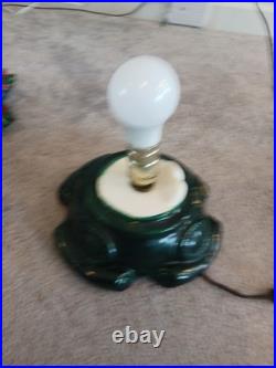 Vintage Lighted Ceramic Christmas Tree And Base-16.5 Atlantic Mold M. K. 1972