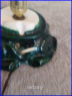 Vintage Lighted Ceramic Christmas Tree And Base-16.5 Atlantic Mold M. K. 1972