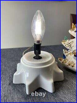 Vintage Lighted Ceramic Christmas Tree White Gold Musical 17 Vintage Lighted Ceramic Christmas Tree White Gold Musical 17