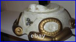 Vintage Lighted Ceramic Christmas Tree White Gold Musical 17 Vintage Lighted Ceramic Christmas Tree White Gold Musical 17