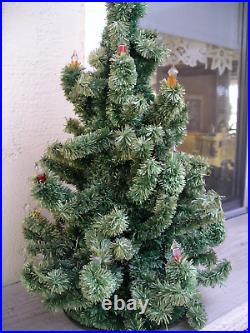 Vintage MCM Noma 22 Christmas Tree antique Rare Reflect light under glow candle Vintage MCM Noma 22 Christmas Tree antique Rare Reflect light under glow candle
