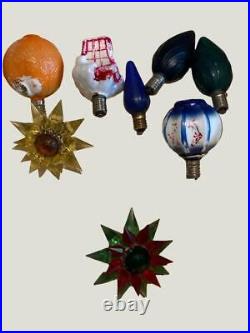 Vintage Matchless Wonder Star Christmas Tree Starburst Light Bulbs Lot 11 RARE