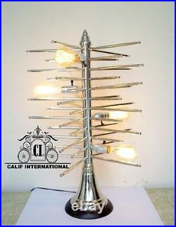 Vintage Mid Century Sputnik Brass Table Lamp Lighting 4 Bulb Lamp Christmas Tree