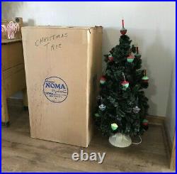 Vintage NOMA Bubble Light Christmas Tree 32 20 Socket Original Box Working C-7