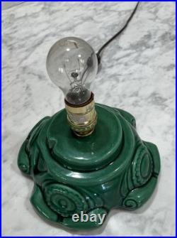 Vintage Raymond Lamp Lighted Christmas Tree 16 Green Flock Original Box USA