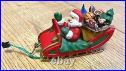 Vintage Santa's Magic Tree Ride Electric Christmas Tree Ornament Train Track